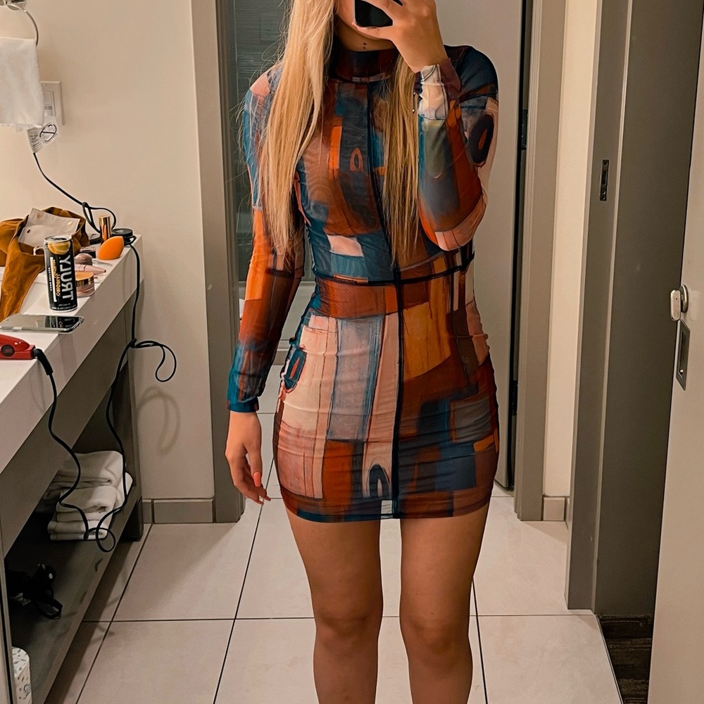 Multi Color Mini Dress